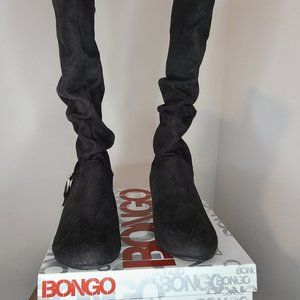NEW Never Worned Womens BONGO Black Suede Armitage Boot Size 8M
